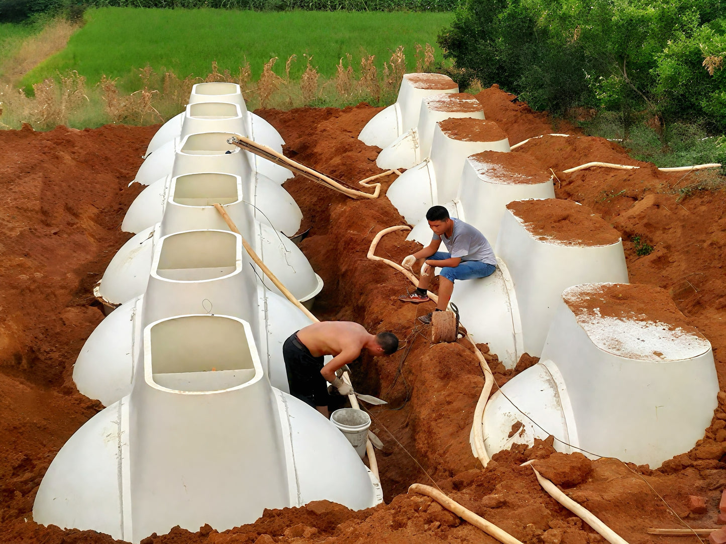 SMC biogas digester