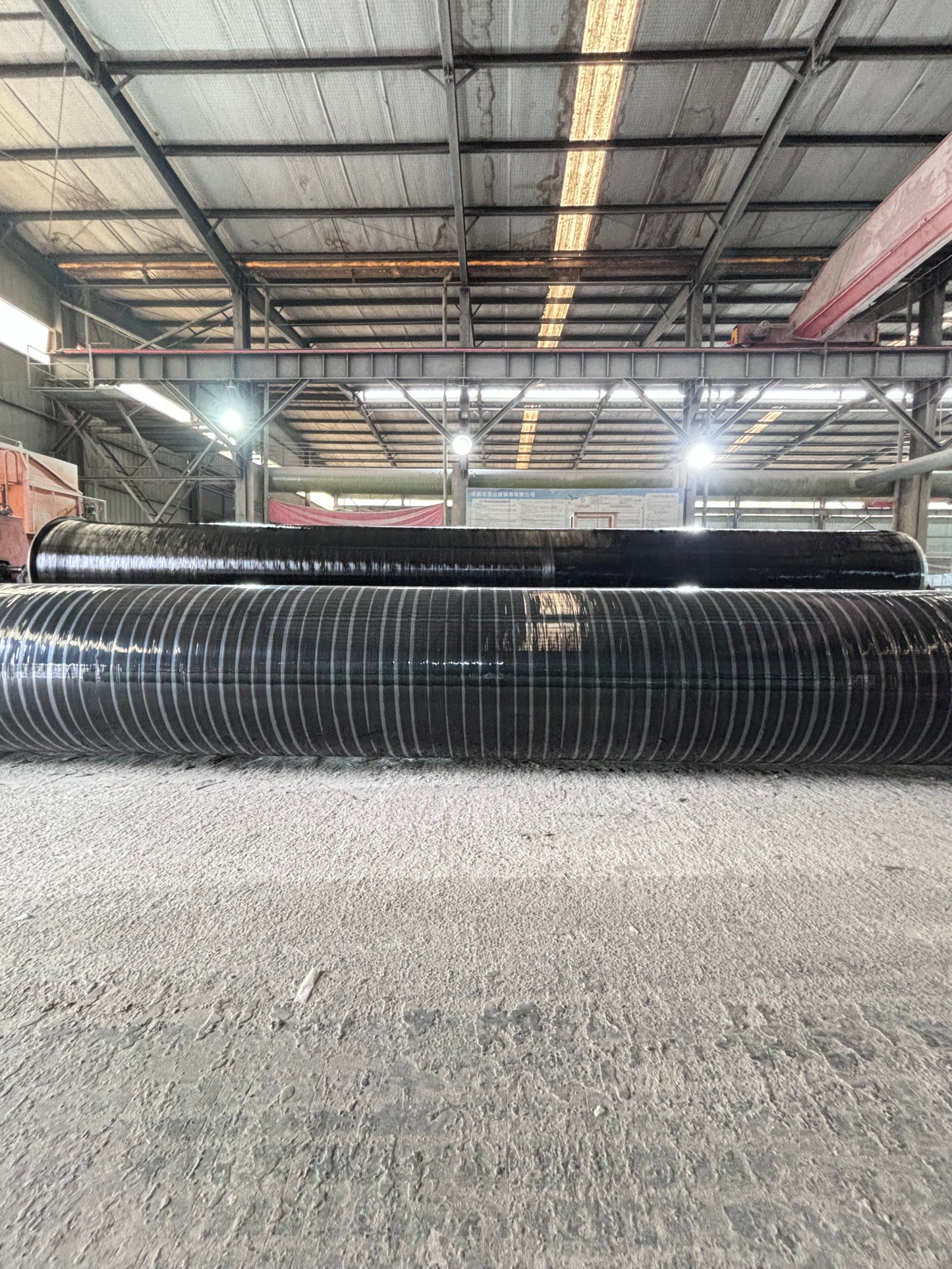 Basalt glass fiber pipeline